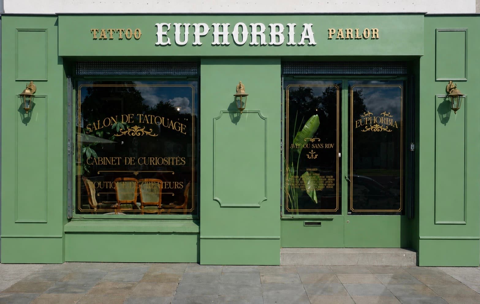 Détail du salon Euphorbia