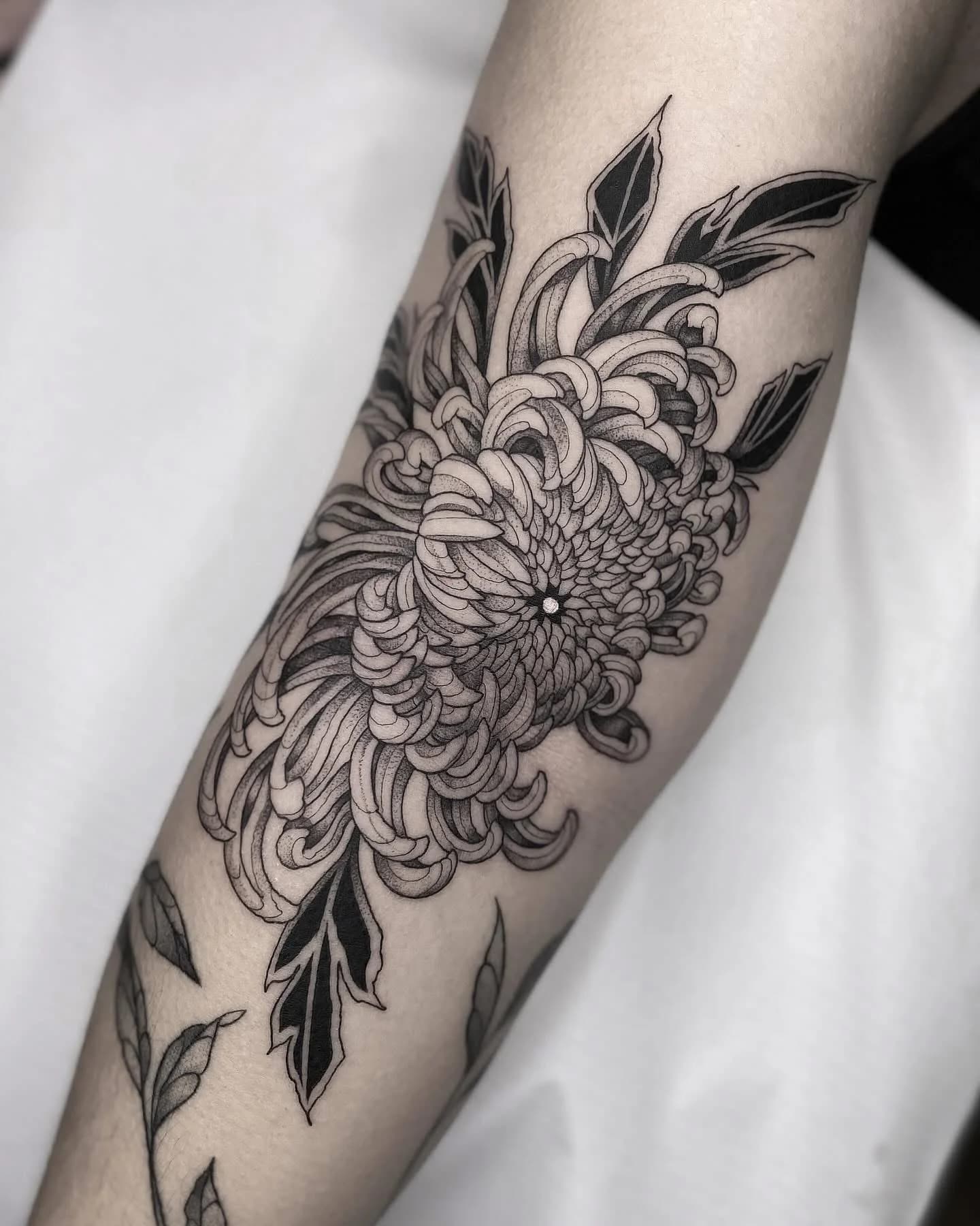 tattoo chrysantheme