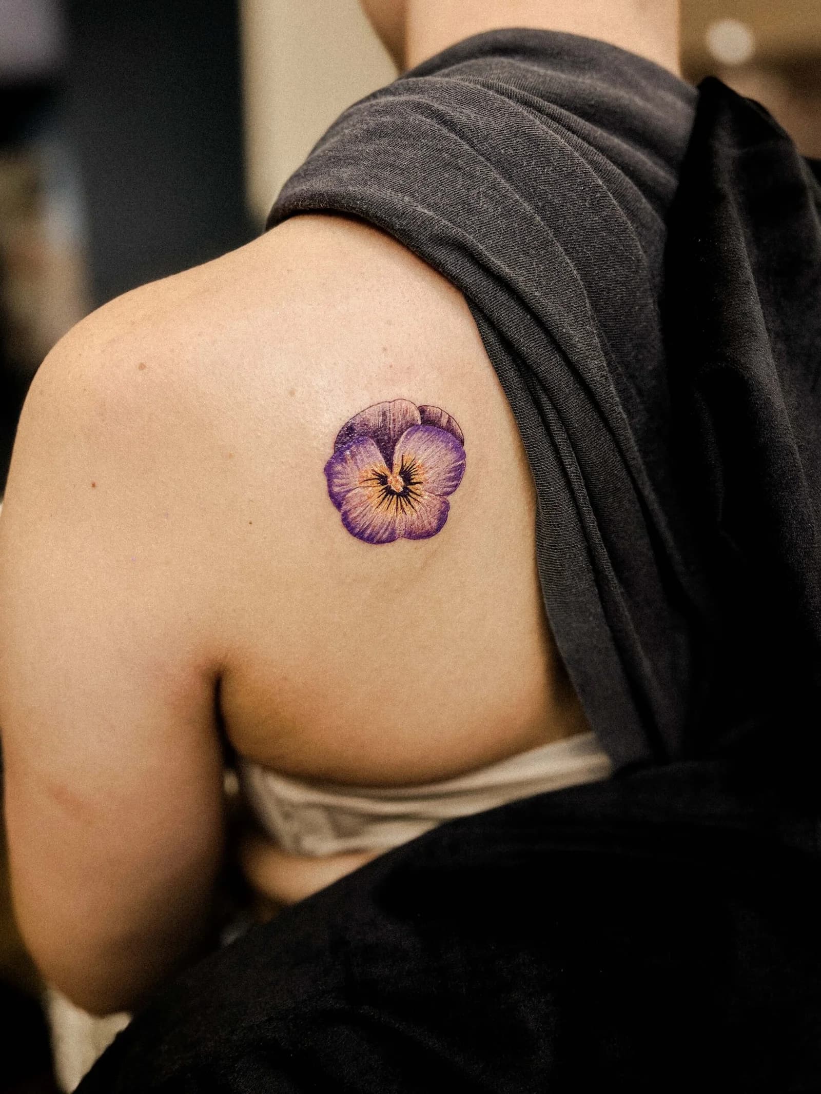 tattoo fleur couleur