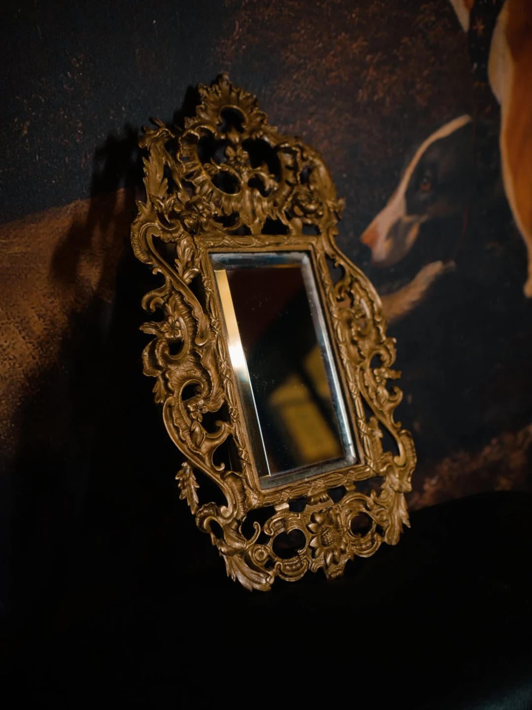 Miroirs en bronze, esprit Baroque/Rococco fin XIXᵉ